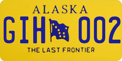 AK license plate GIH002