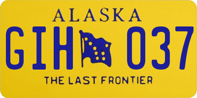 AK license plate GIH037