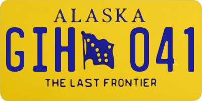 AK license plate GIH041