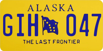 AK license plate GIH047