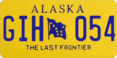 AK license plate GIH054