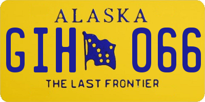 AK license plate GIH066