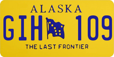 AK license plate GIH109