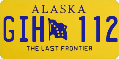 AK license plate GIH112