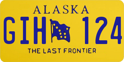 AK license plate GIH124