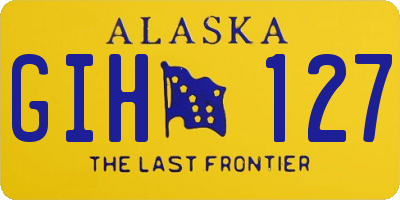 AK license plate GIH127