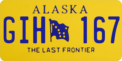 AK license plate GIH167