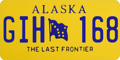 AK license plate GIH168