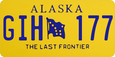 AK license plate GIH177