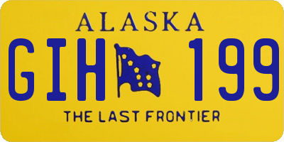 AK license plate GIH199