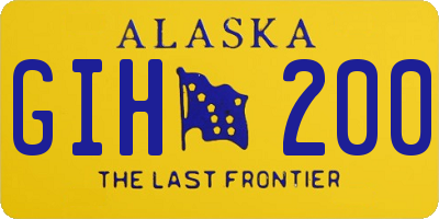 AK license plate GIH200