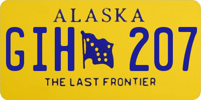 AK license plate GIH207