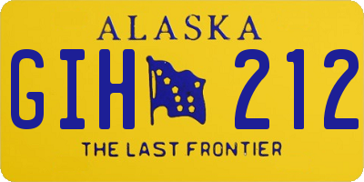 AK license plate GIH212