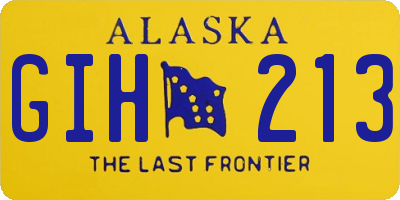AK license plate GIH213