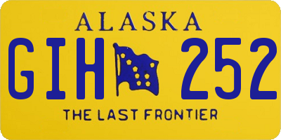 AK license plate GIH252