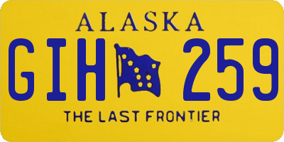 AK license plate GIH259