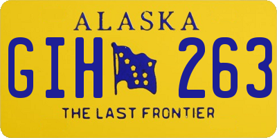 AK license plate GIH263