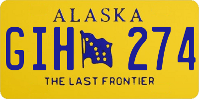 AK license plate GIH274