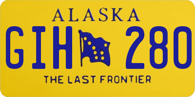 AK license plate GIH280