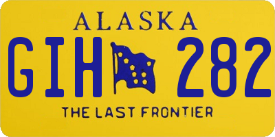 AK license plate GIH282