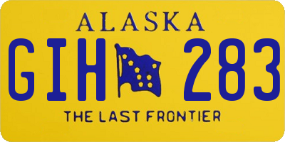 AK license plate GIH283