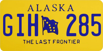 AK license plate GIH285