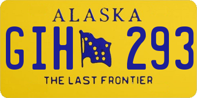 AK license plate GIH293