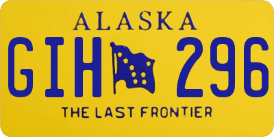 AK license plate GIH296