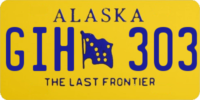 AK license plate GIH303