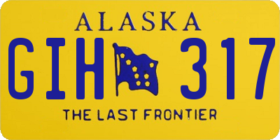 AK license plate GIH317