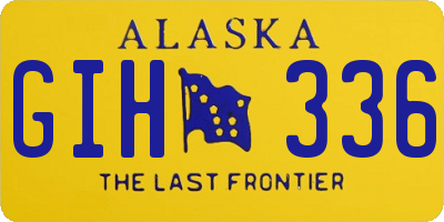 AK license plate GIH336