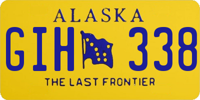 AK license plate GIH338
