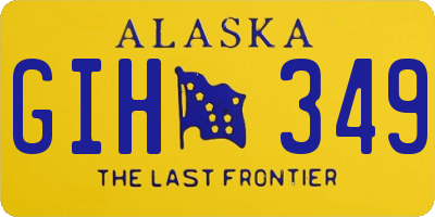 AK license plate GIH349