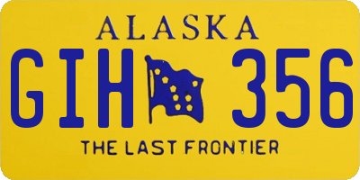 AK license plate GIH356