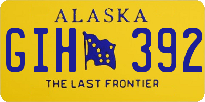 AK license plate GIH392