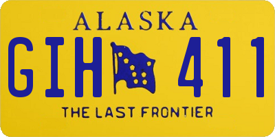 AK license plate GIH411