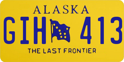AK license plate GIH413