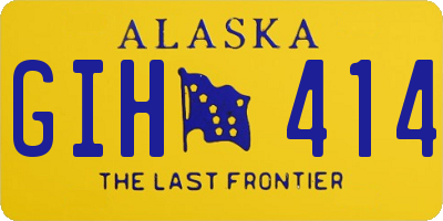 AK license plate GIH414