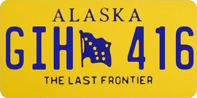 AK license plate GIH416