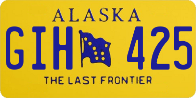 AK license plate GIH425
