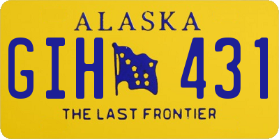 AK license plate GIH431