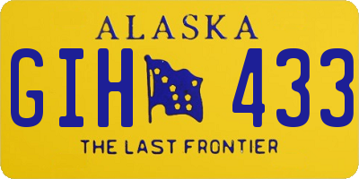 AK license plate GIH433