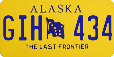 AK license plate GIH434