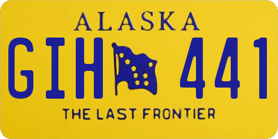 AK license plate GIH441
