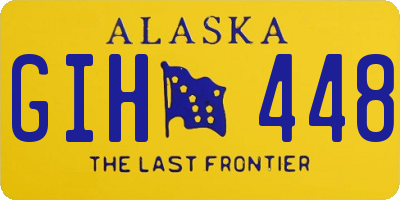 AK license plate GIH448