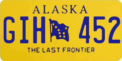 AK license plate GIH452