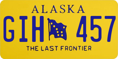 AK license plate GIH457