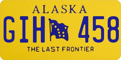 AK license plate GIH458
