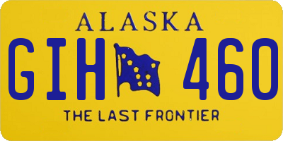 AK license plate GIH460