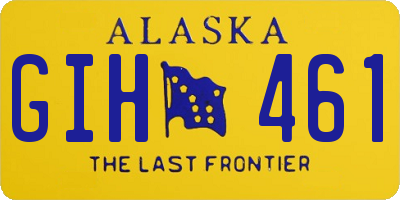 AK license plate GIH461